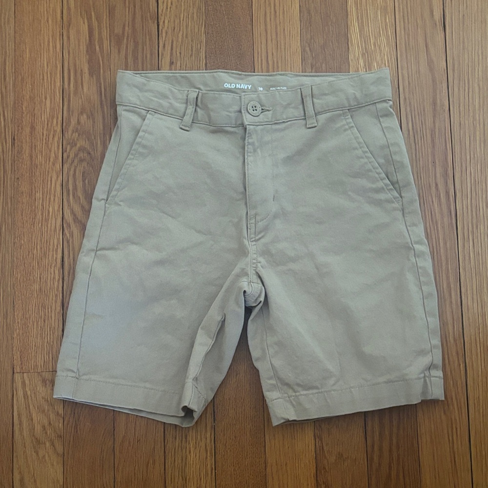 Old Navy Kids Khaki Flat Front Shorts